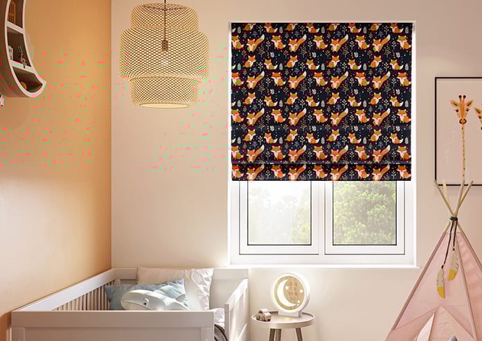 Foxy Friends, Ginger - Motorised Roman Blind - Image 3
